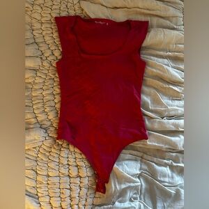 A&F Hot Pink Body Suit Sz Medium